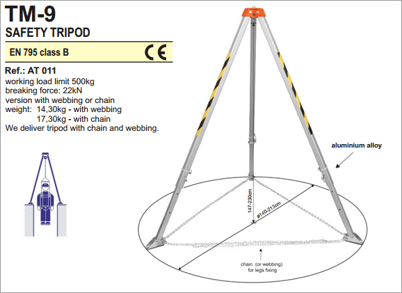 PROTEKT TM 9 - Safety Tripod