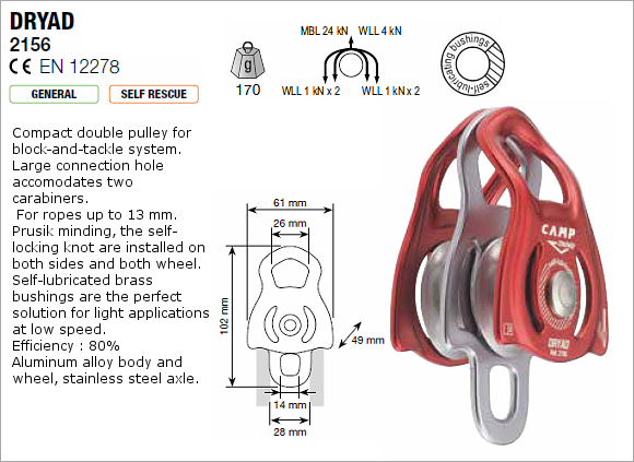 CAMP 2156  - Dryad Pulley