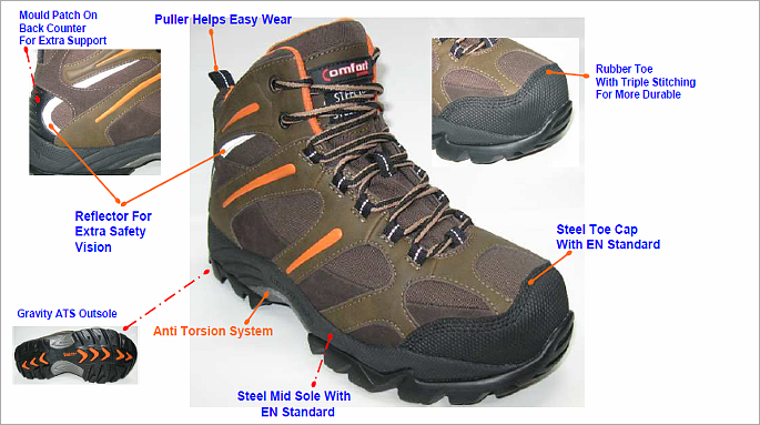CSL 9889  - Comfort Steel Colorado Safety Shoe