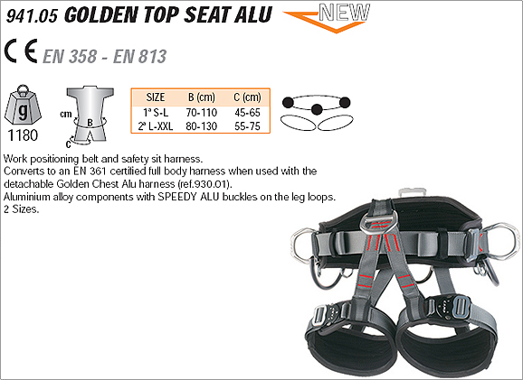 CAMP 941.05 - Golden Top Seat ALU 