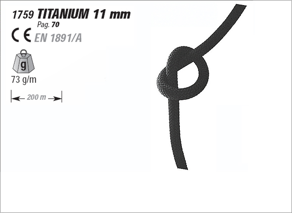 CAMP 1759 - Titanium Rope, 11mm