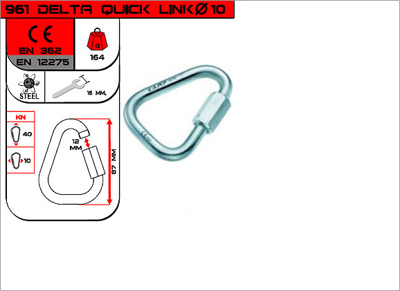CAMP 961 - Delta Quick Link, 10mm Dia.